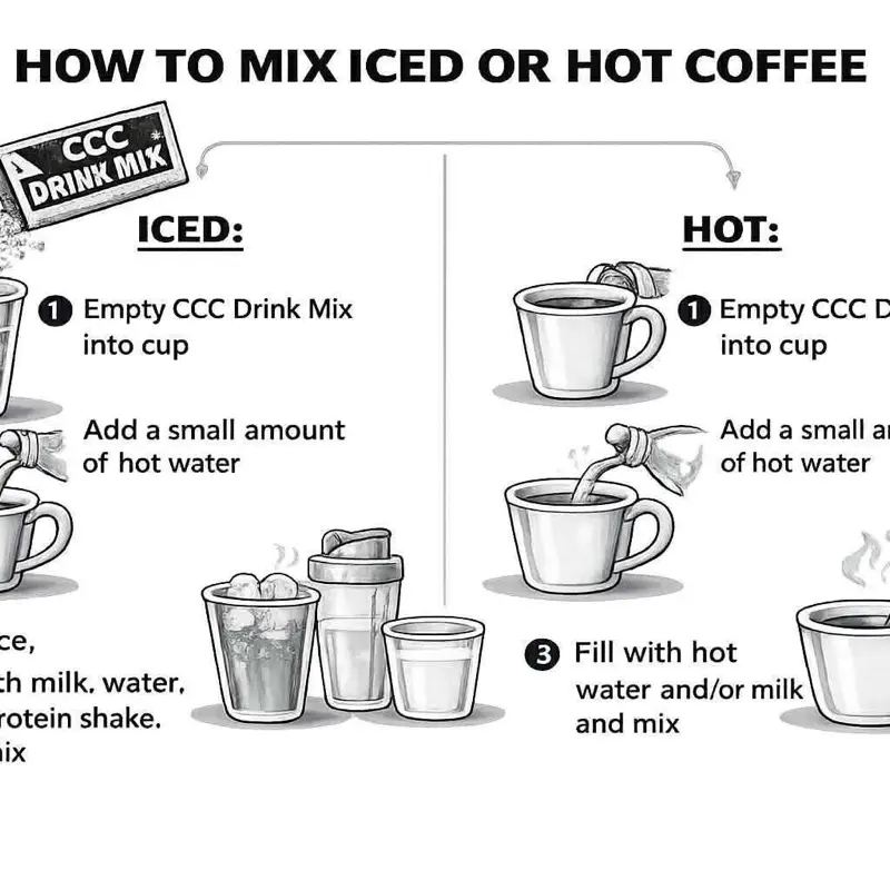 Protein Loaded Coffee – Viral | Single Packet | 16Oz Coffee Drink Mix | 10G Protein & 180Mg Caffeine | Hot or Cold