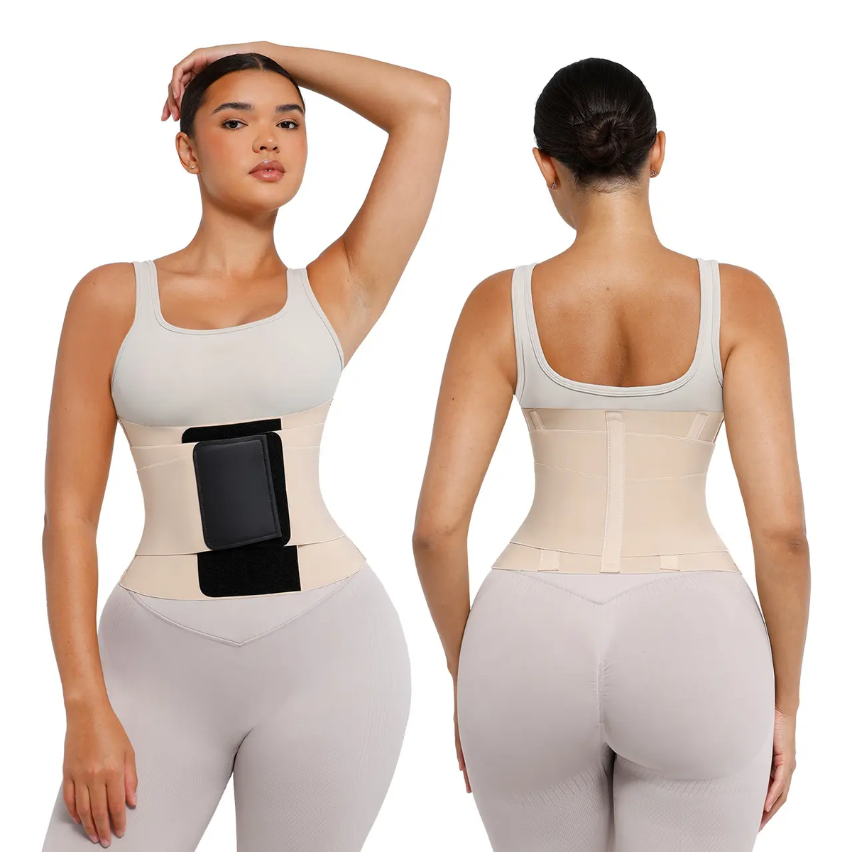 Feelingirl Belt Waist Cincher Ab Belt Tummy Control Body Shaper with Triple Wrap Womenb Comfortable Fabrics Nylon Adjustable Multicolor Lady Festival Womenswear Lady Comfort Fabrics Womenswear Fits Sexy Waist Trainer #Summervibes