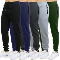 Slim Fit Fleece Joggers 3-Pack — Lined Winter Joggers (S-3XL)